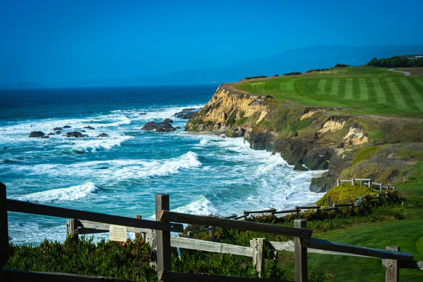 Golf course in the sun